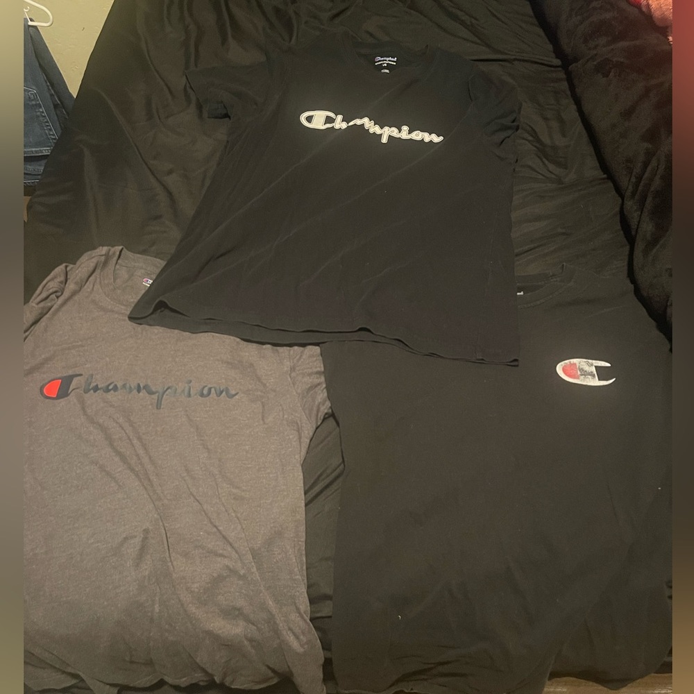 3 champion t-shirts